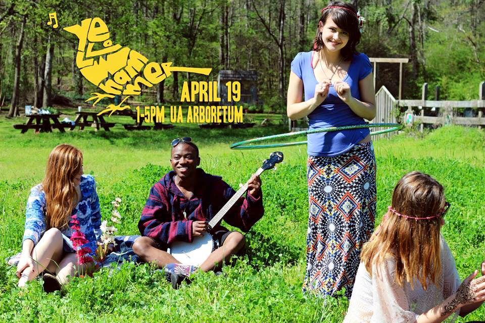  YellowHammer Fest April 19 1-5pm UA Arboretum